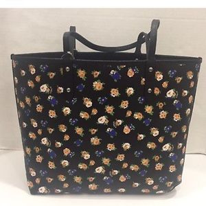 Coach reversible floral tote